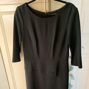 Black Comrags dress with peplum waist